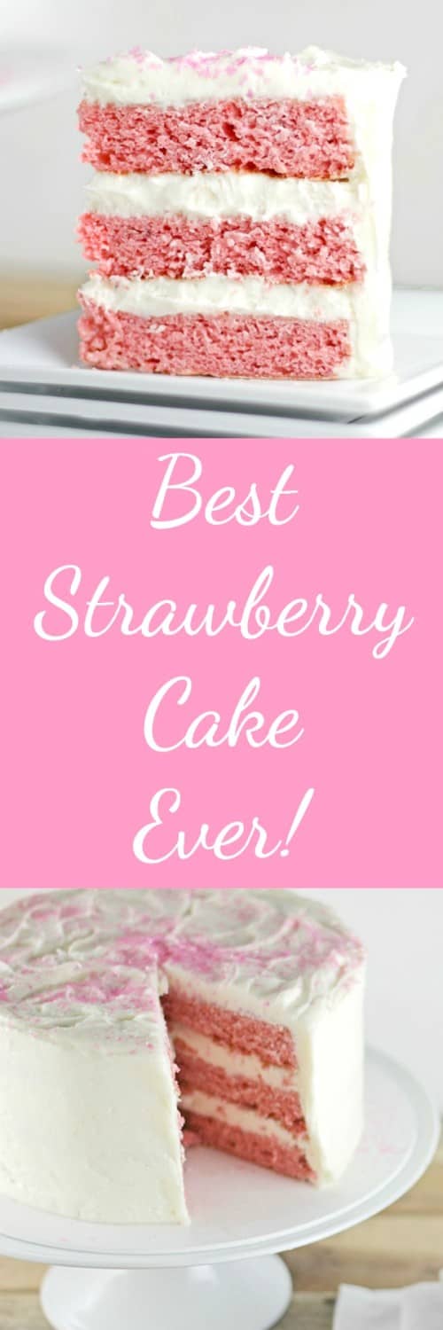 Best Strawberry Cake Ever RoseBakes